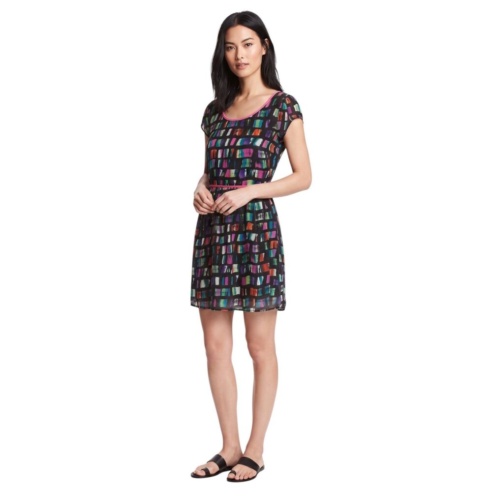 Jodi Kristopher Fit & Flare Dress Black Pink Jr 11
